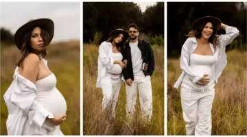 إطلالة حمل ساحرة.. دانييلا رحمة تبهر مع ناصيف زيتون في 9 أشهر سعادة